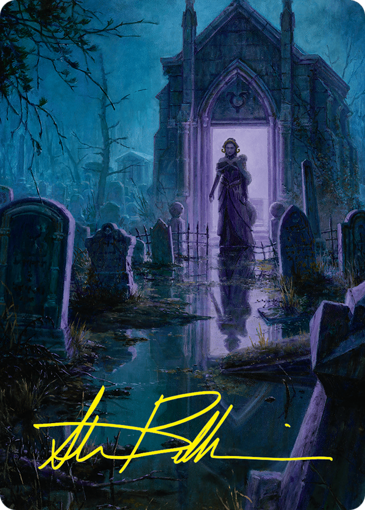 {A} Swamp Art Card (23/54) (Gold-Stamped Signature) [Foundations Art Series][GS AFDN 023]