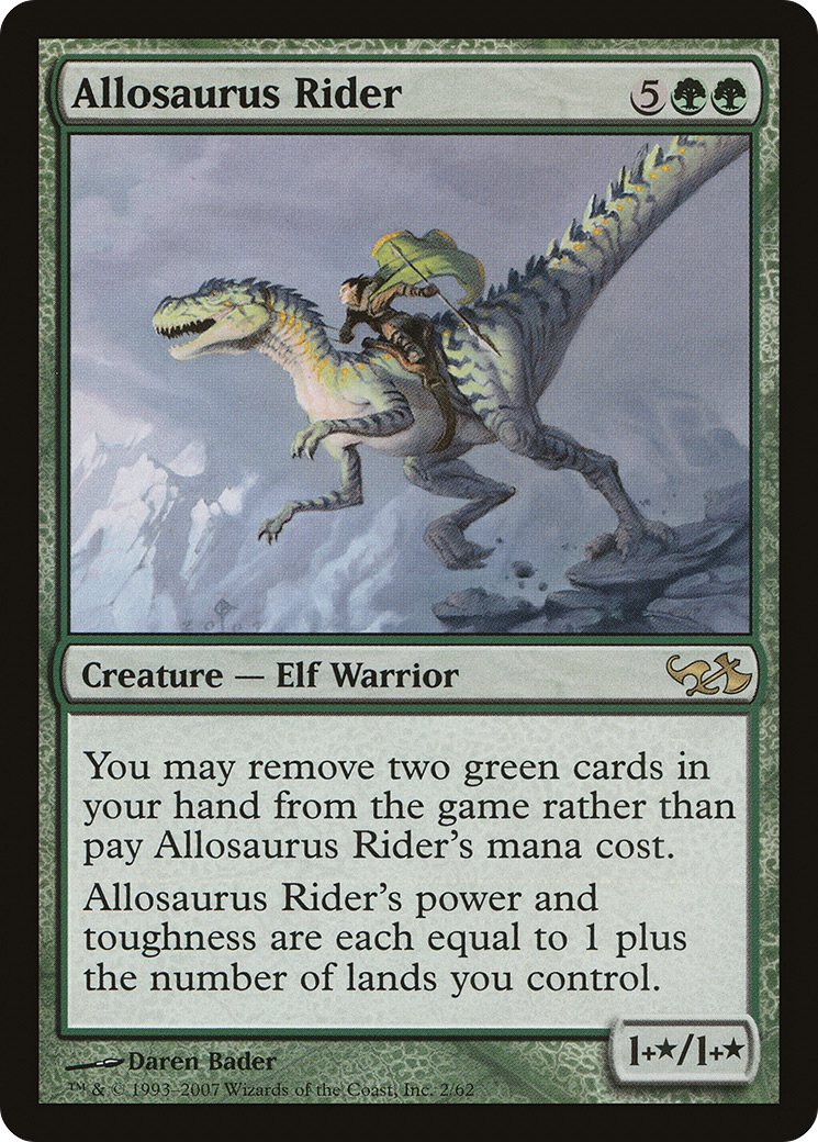 {R} Allosaurus Rider [Duel Decks: Elves vs. Goblins][DDA 002] - Misty Mountain Games