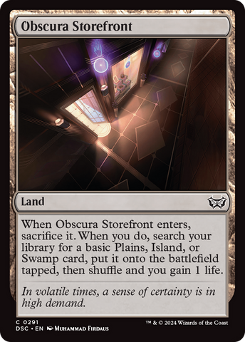 {C} Obscura Storefront [Duskmourn: House of Horror Commander][DSC 291]