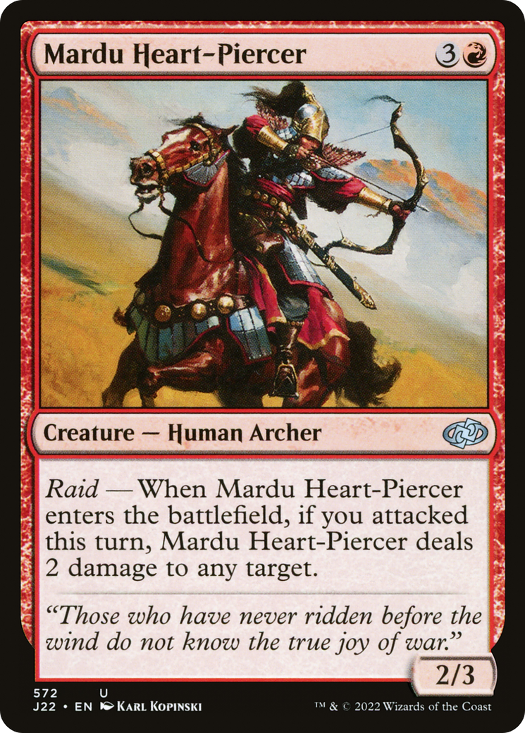 {C} Mardu Heart-Piercer [Jumpstart 2022][J22 572]