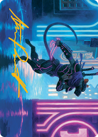 {A} Nezumi Informant Art Card (Gold-Stamped Signature) [March of the Machine Art Series][GS AMOM 027]