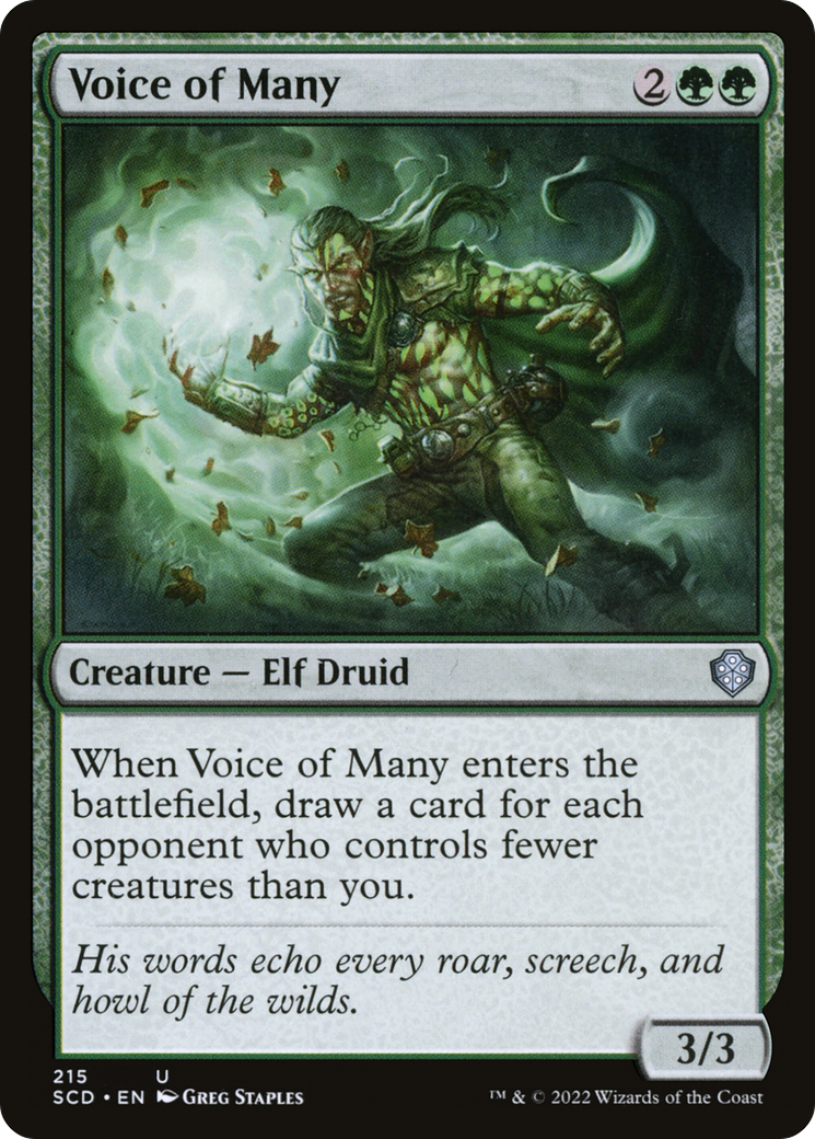 {C} Voice of Many [Starter Commander Decks][SCD 215]