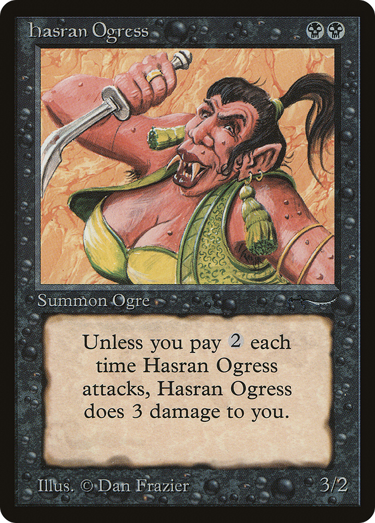 {C} Hasran Ogress (Light Mana Cost) [Arabian Nights][LT ARN 027]