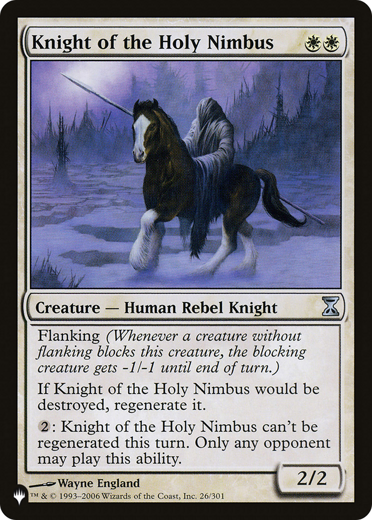 Knight of the Holy Nimbus [LIST 26/301]