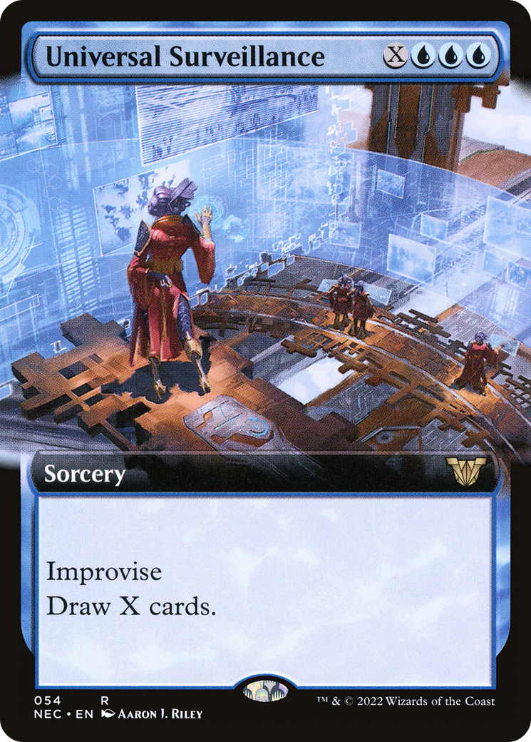 {R} Universal Surveillance (Extended Art) [Kamigawa: Neon Dynasty Commander][NEC 054]