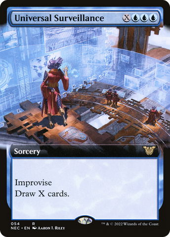 {R} Universal Surveillance (Extended Art) [Kamigawa: Neon Dynasty Commander][NEC 054]
