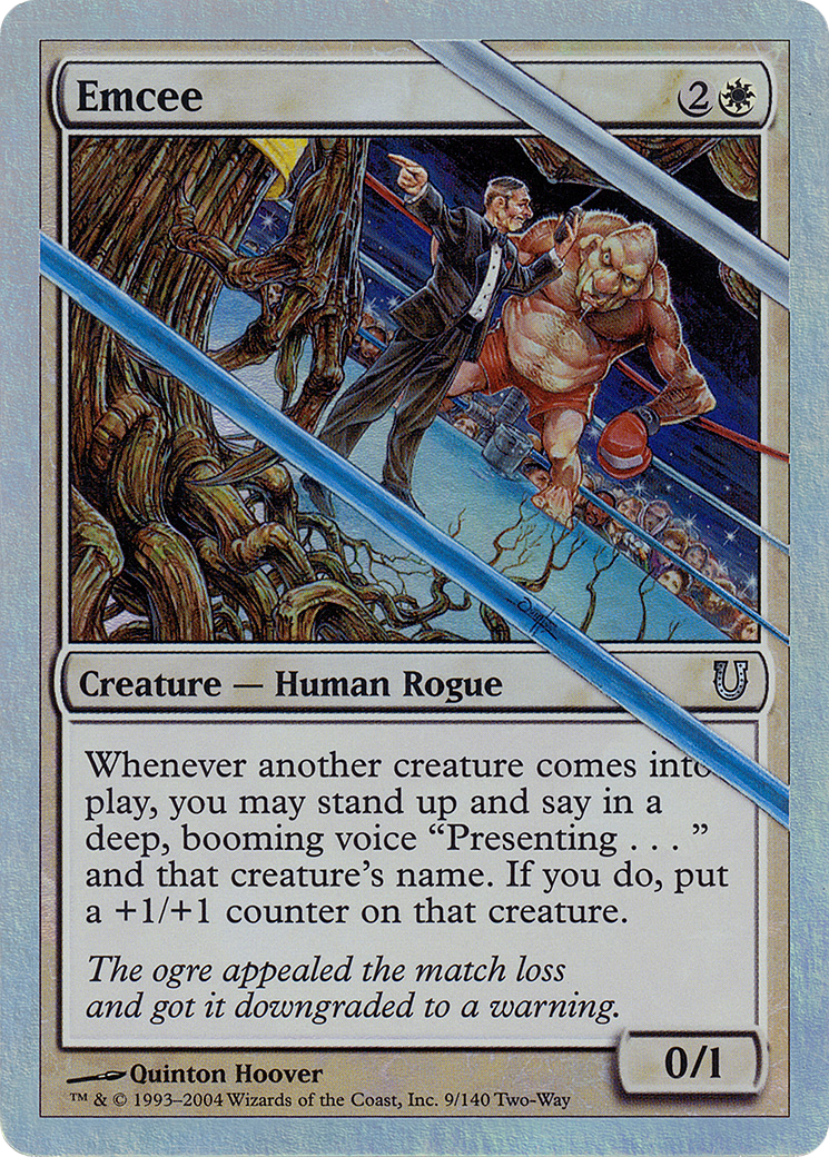 {C} Emcee (Alternate Foil) [Unhinged][AA UNH 009]
