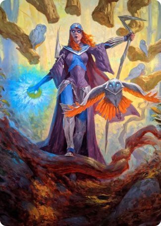 {A} Kasmina, Enigma Sage Art Card [Strixhaven: School of Mages Art Series][ASTX 029]