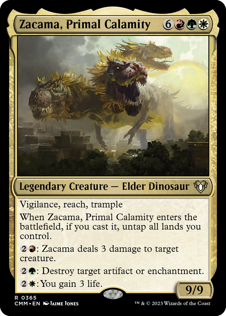 {R} Zacama, Primal Calamity [Commander Masters][CMM 365]