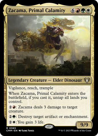{R} Zacama, Primal Calamity [Commander Masters][CMM 365]