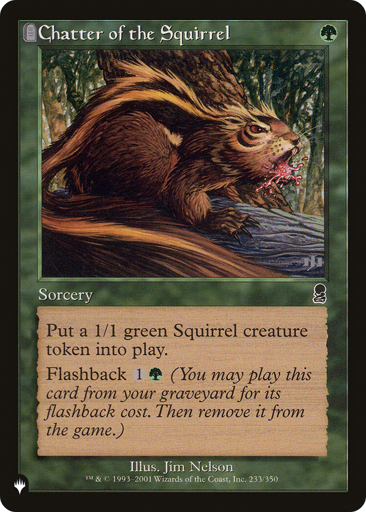 Chatter of the Squirrel [PLST ODY-233] : (tombstone)