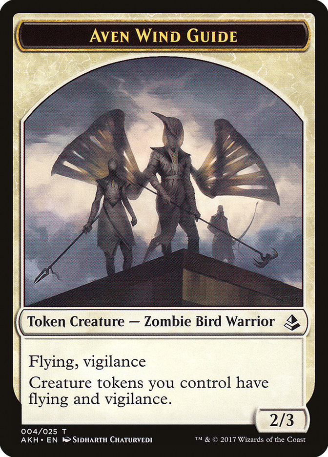 {T} Aven Wind Guide // Hippo Double-sided Token [Amonkhet Tokens][TAKH 004]