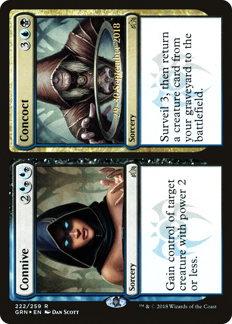 {R} Connive // Concoct [Guilds of Ravnica Prerelease Promos][PR GRN 222]