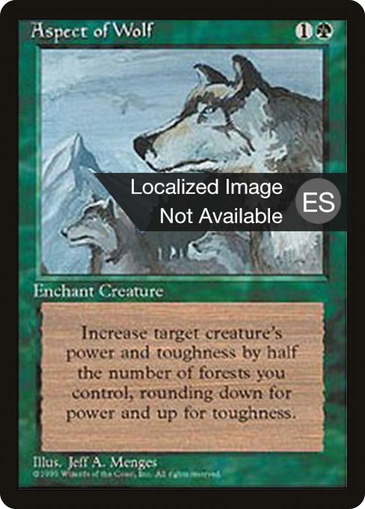 {F} Aspect of Wolf [Fourth Edition (Foreign Black Border)][FBB 4ED 233]
