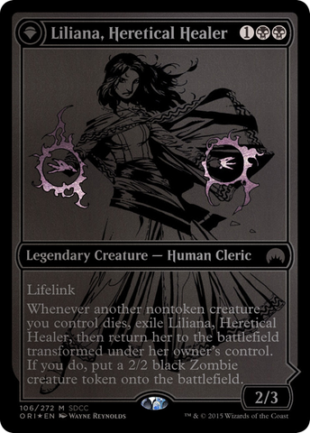 {R} Liliana, Heretical Healer // Liliana, Defiant Necromancer [San Diego Comic-Con 2015][PA SD15 106]