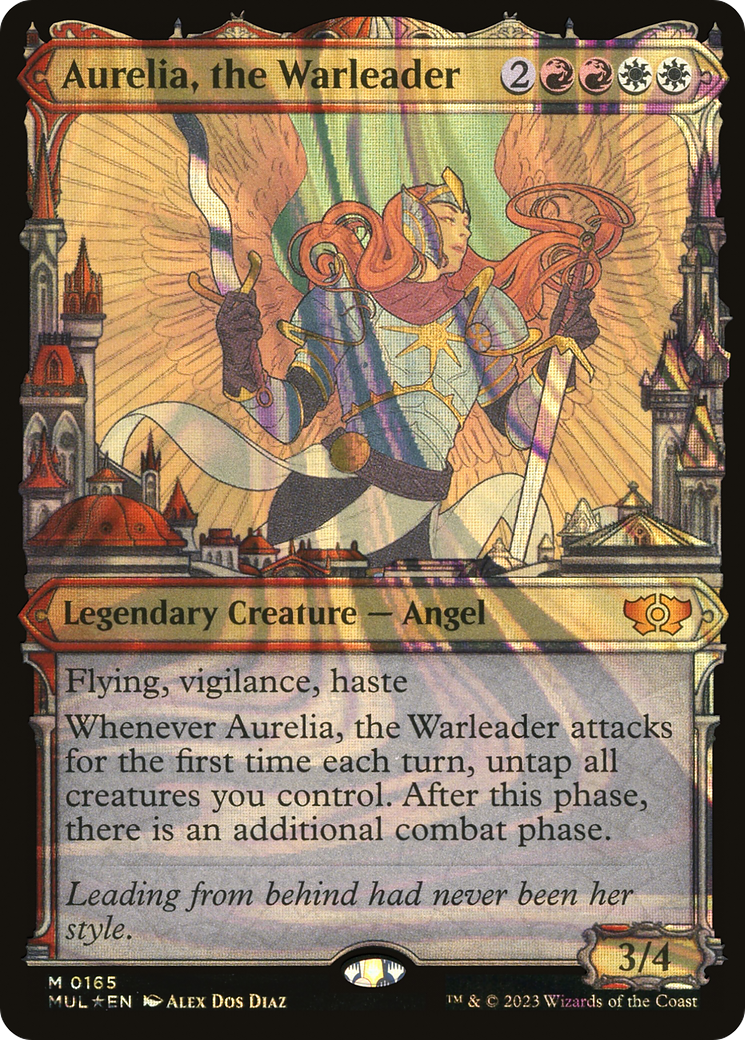 {R} Aurelia, the Warleader (Halo Foil) [Multiverse Legends][MUL 165]