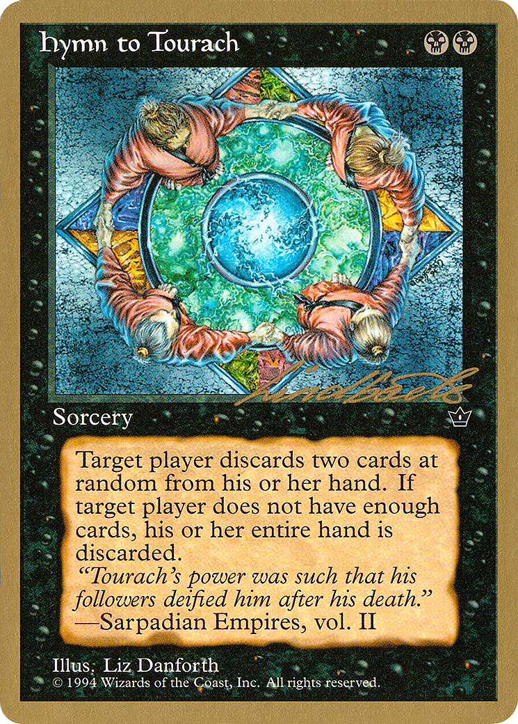 {C} Hymn to Tourach (Circle) (Leon Lindback) [Pro Tour Collector Set][GB PTC LL38B]