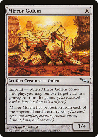 {C} Mirror Golem [Mirrodin][MRD 208]
