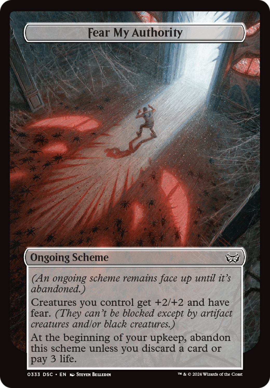 {C} Fear My Authoirty (Full Art) [Duskmourn: House of Horror Commander][DSC 333]
