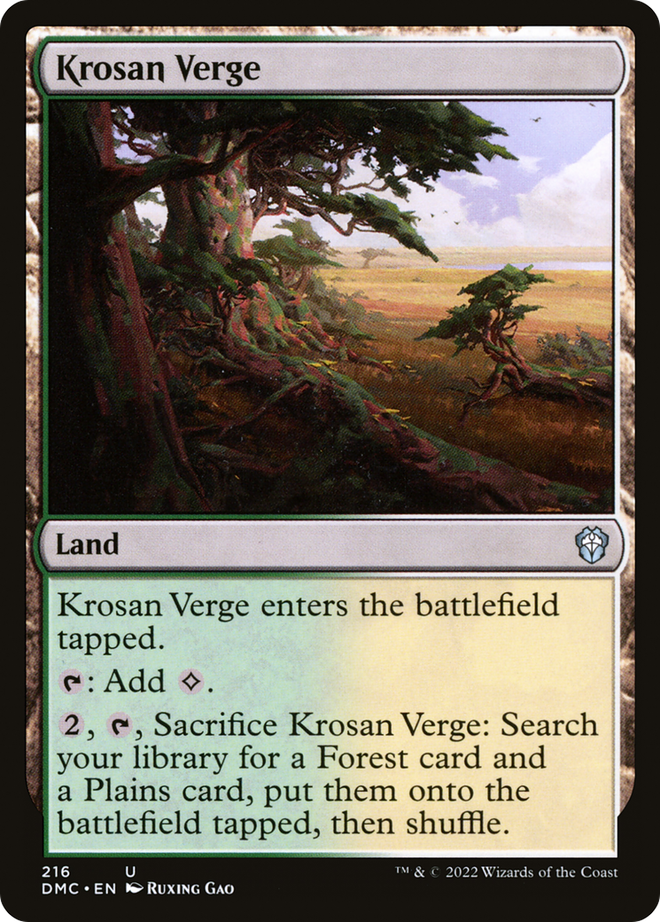 {C} Krosan Verge [Dominaria United Commander][DMC 216]