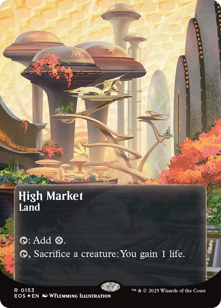 {@@ EOC R} High Market (0153) (Poster) (Galaxy Foil) [Edge of Eternities: Stellar Sights][EOS 153]