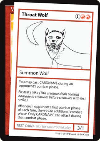 {R} Throat Wolf (2021 Edition) [Mystery Booster Playtest Cards][CMB1 065]