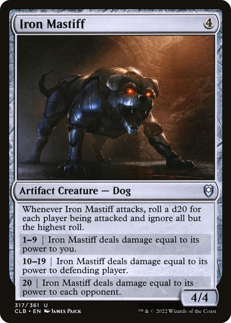 {C} Iron Mastiff [Commander Legends: Battle for Baldur's Gate][CLB 317]