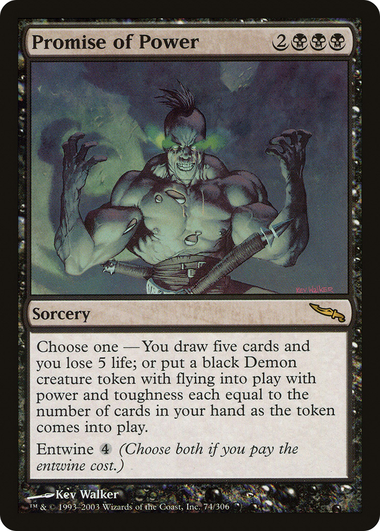 {R} Promise of Power [Mirrodin][MRD 074]