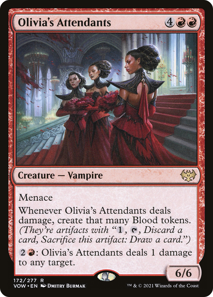 {R} Olivia's Attendants [Innistrad: Crimson Vow][VOW 172]