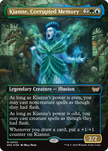 {R} Kianne, Corrupted Memory (Borderless) [Duskmourn: House of Horror Commander][DSC 002]