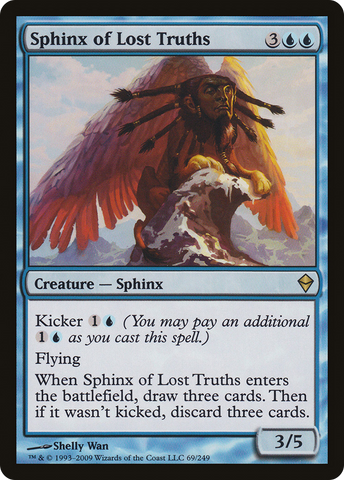 {R} Sphinx of Lost Truths [Zendikar][ZEN 069]