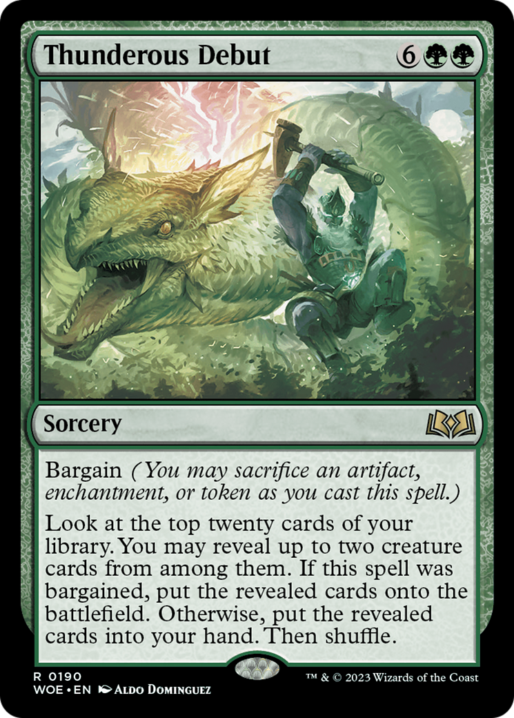 {@R} Thunderous Debut [Wilds of Eldraine][WOE 190]