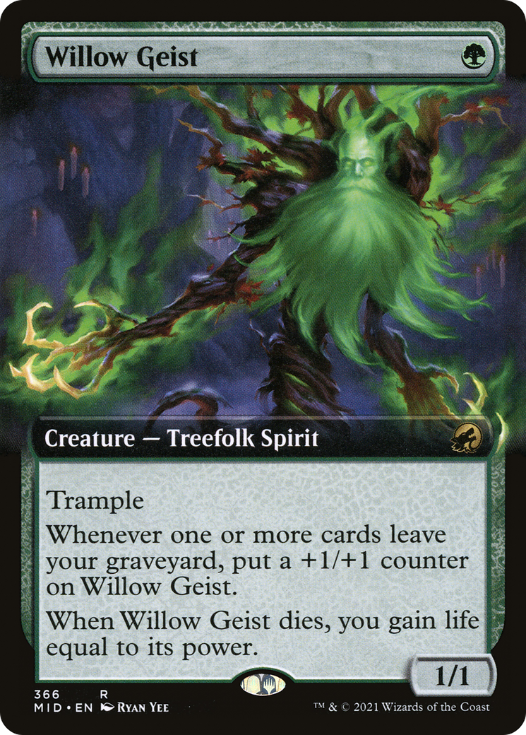 {R} Willow Geist (Extended Art) [Innistrad: Midnight Hunt][MID 366]