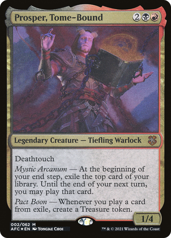 {T} Prosper, Tome-Bound (Display Commander) [Dungeons & Dragons: Adventures in the Forgotten Realms Commander][DC AFC 002]