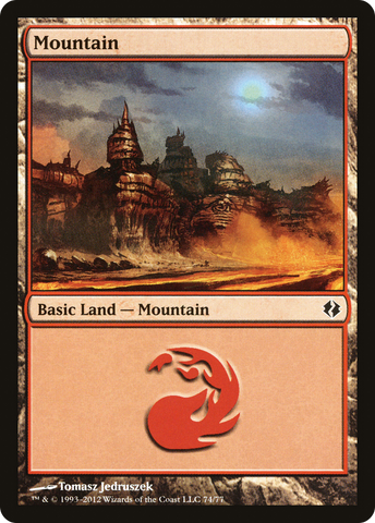 {B}[DDI 074] Mountain (74) [Duel Decks: Venser vs. Koth]