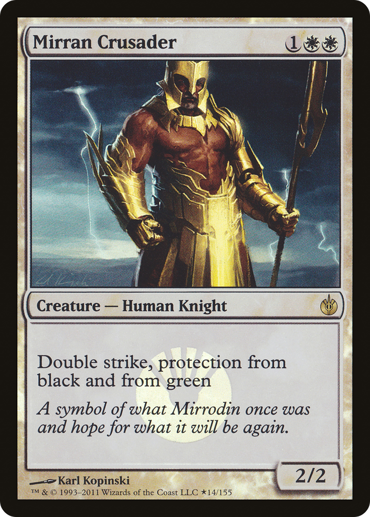 {R} Mirran Crusader (Buy-A-Box) [Mirrodin Besieged Promos][PA MBS 014] - Misty Mountain Games