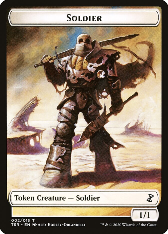 {T} Soldier Token [Time Spiral Remastered Tokens][TTSR 002]