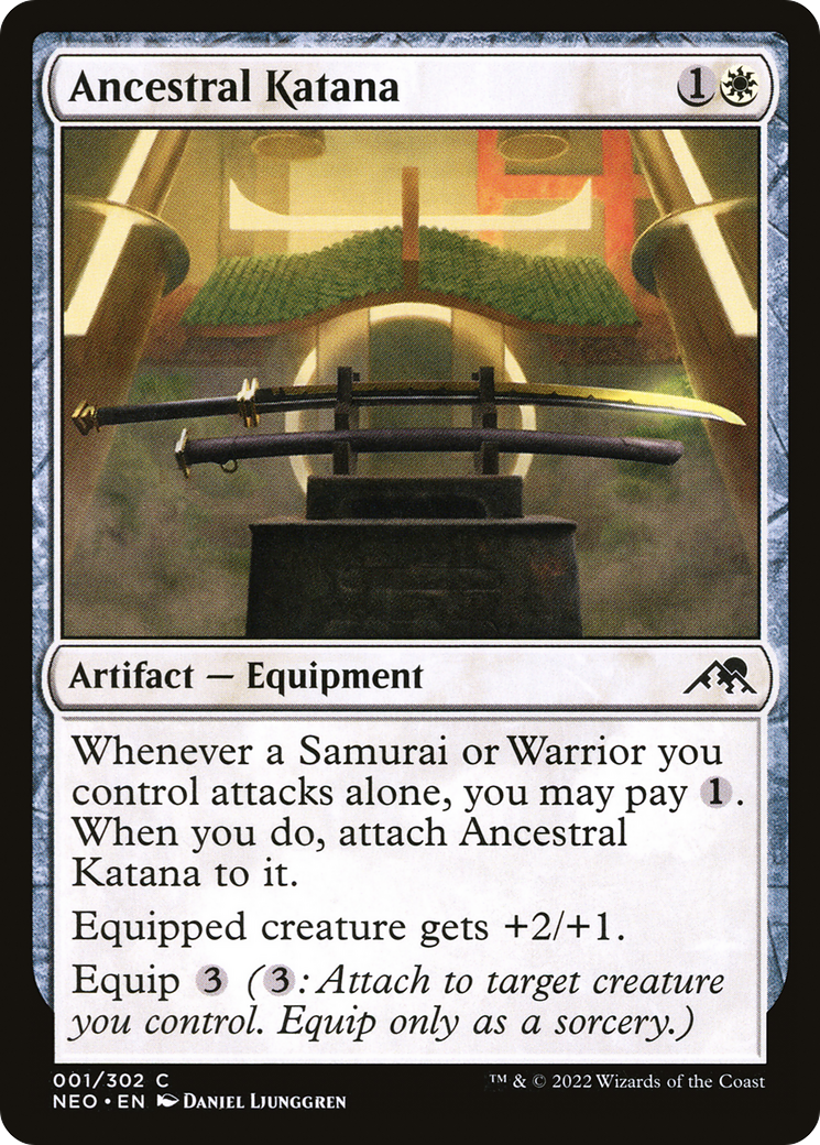 {C} Ancestral Katana [Kamigawa: Neon Dynasty][NEO 001]