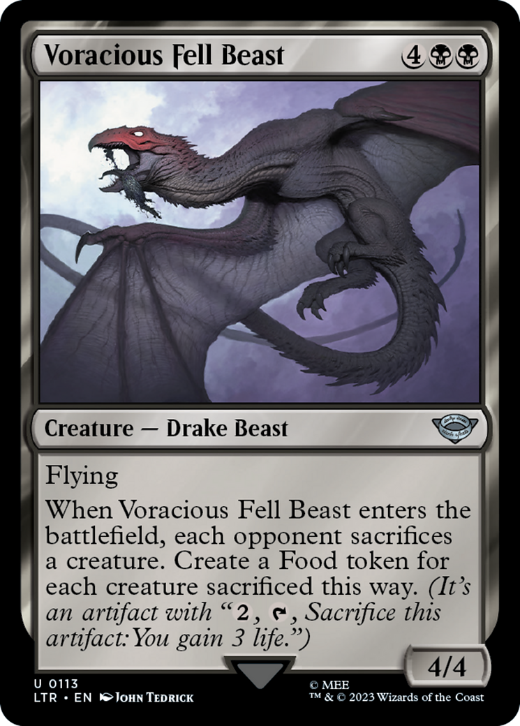 {C} Voracious Fell Beast [The Lord of the Rings: Tales of Middle-Earth][LTR 113]