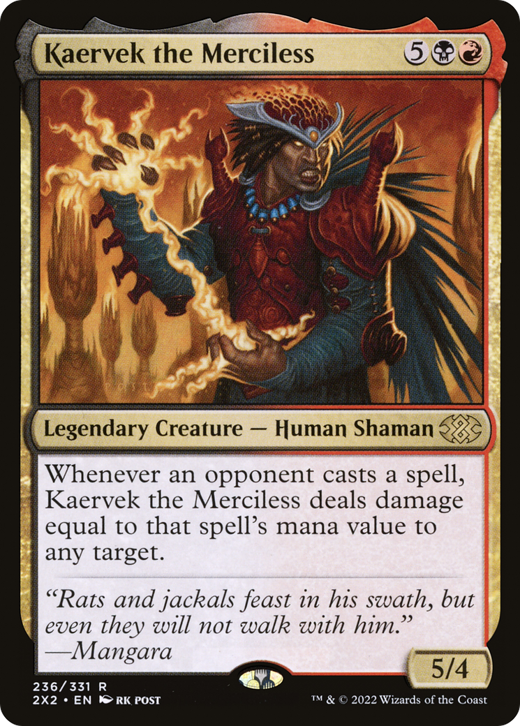 {R} Kaervek the Merciless [Double Masters 2022][2X2 236]