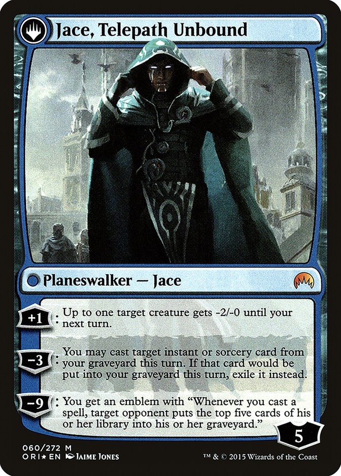{R} Jace, Vryn's Prodigy // Jace, Telepath Unbound [Magic Origins Prerelease Promos][PR ORI 060]
