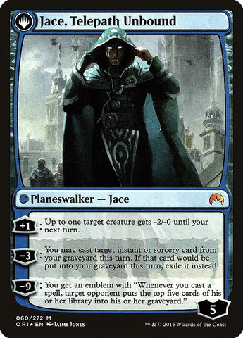 {R} Jace, Vryn's Prodigy // Jace, Telepath Unbound [Magic Origins Prerelease Promos][PR ORI 060]