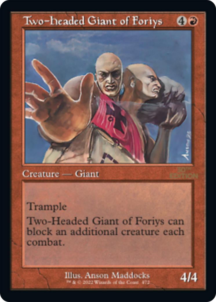 {R} Two-Headed Giant of Foriys (Retro) [30th Anniversary Edition][30A 472]