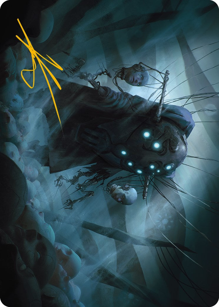 {A} Meldweb Curator Art Card (Gold-Stamped Signature) [Phyrexia: All Will Be One Art Series][GS AONE 016]