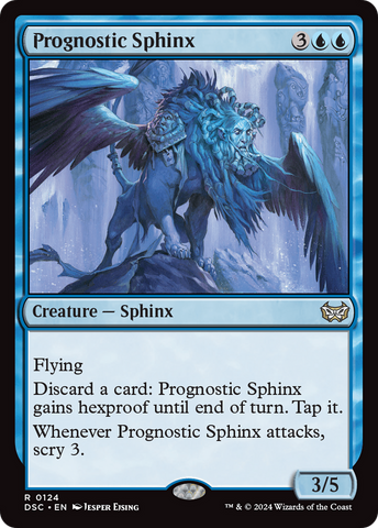 {R} Prognostic Sphinx [Duskmourn: House of Horror Commander][DSC 124]