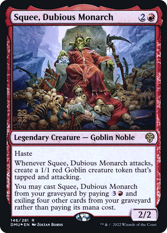 {R} Squee, Dubious Monarch [Dominaria United Prerelease Promos][PR DMU 146]