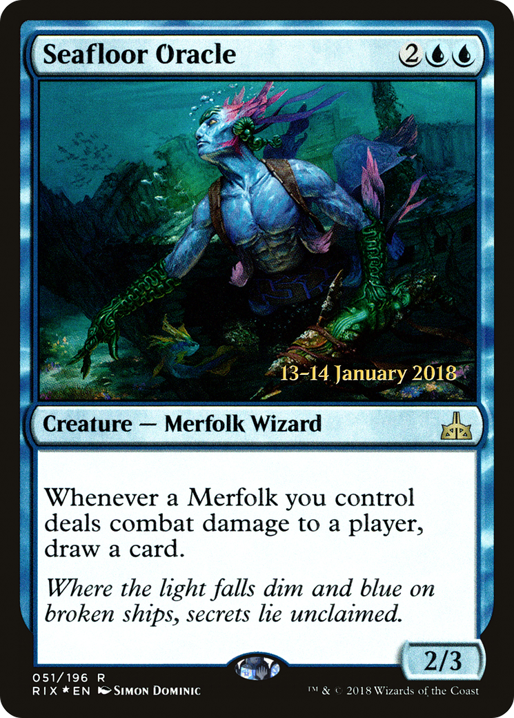{R} Seafloor Oracle [Rivals of Ixalan Prerelease Promos][PR RIX 051]