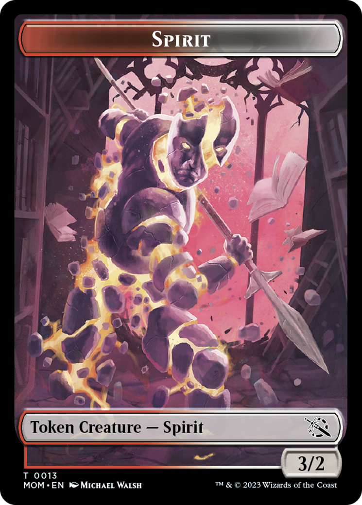 {T} First Mate Ragavan // Spirit (13) Double-Sided Token [March of the Machine Tokens][TMOM 6//13]