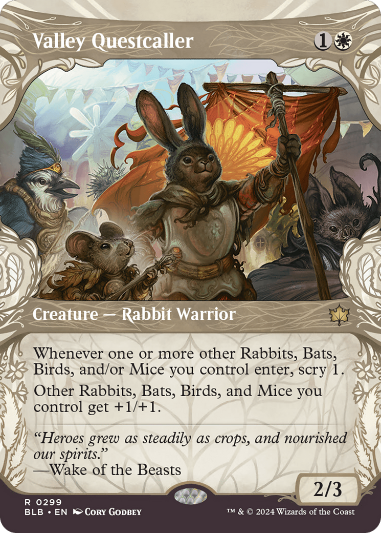 {@R} Valley Questcaller (Showcase) [Bloomburrow][BLB 299]