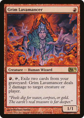 {R} Grim Lavamancer [Magic 2012][M12 145]